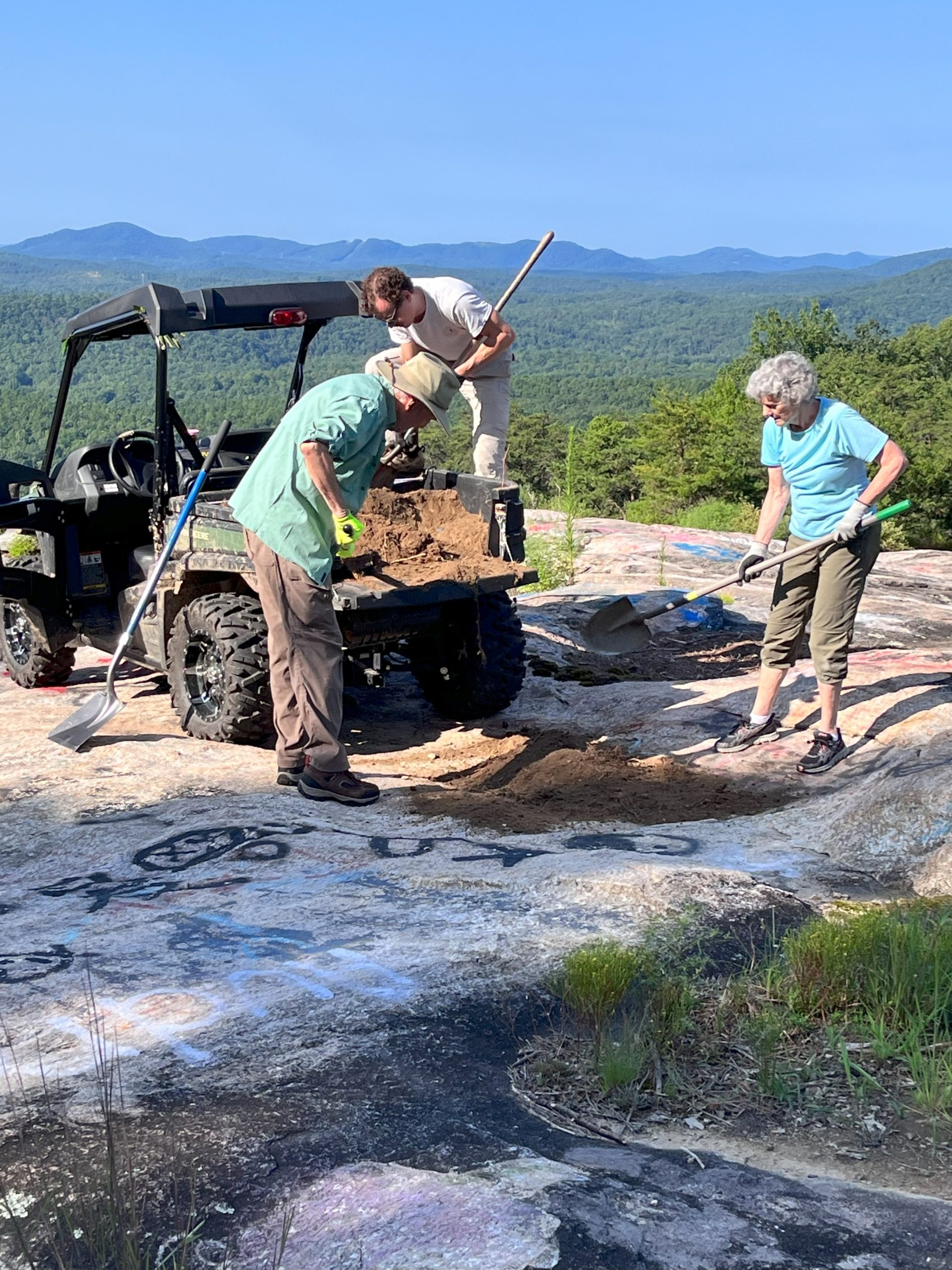 September 2023 Restoration Phase 2 at Bald Rock Heritage Preserve